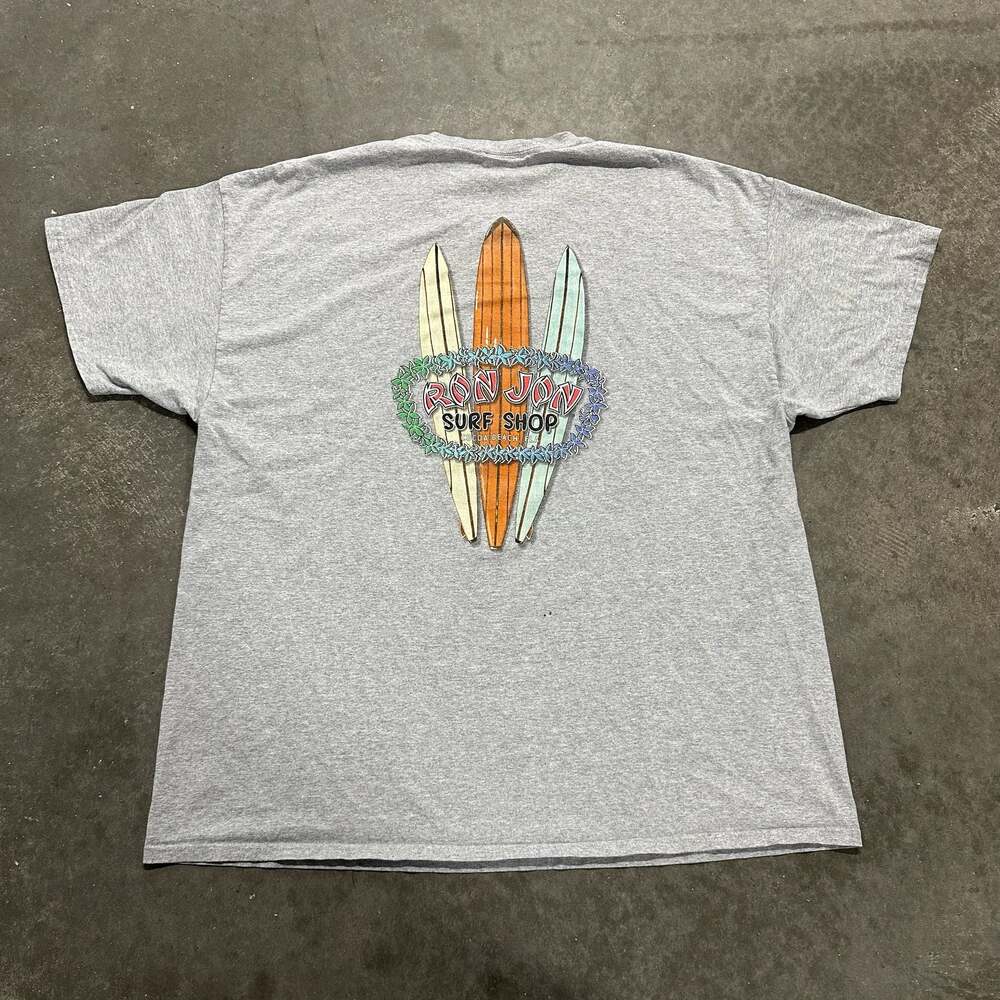 Ron Jon Surf Shop Gray Surfboards Graphic T-Shirt Size 2XL